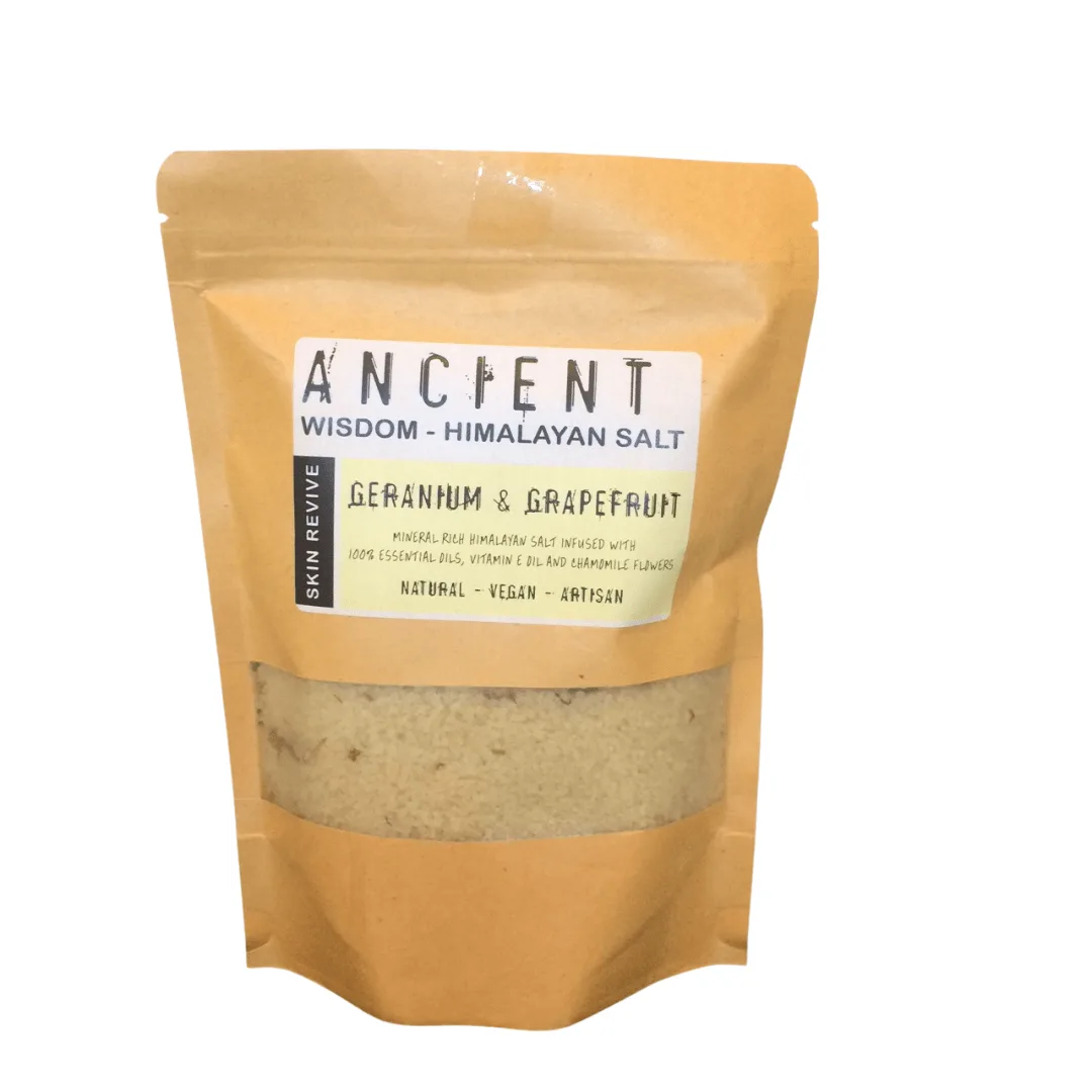 Ancient wisdom himalajska sol s esencialnymi olejmi obnova pokozky 500 g