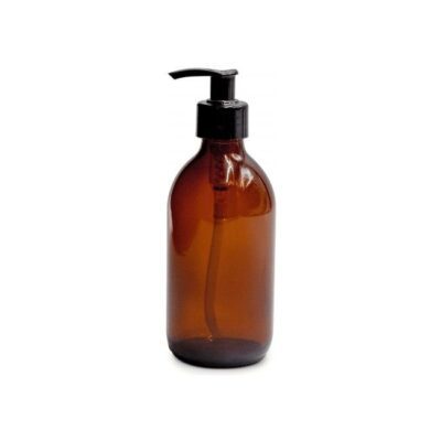 Sklenená fľaša hnedá s dávkovačom 300 ml