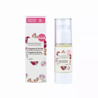 Kvitok arganový nočný krém pre zrelú pleť 30+ 30 ml