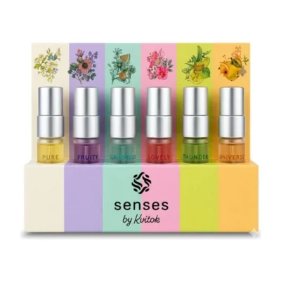 Kvitok set vzoriek prírodných parfémov Senses 6 × 2 ml